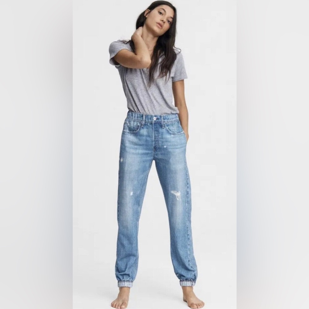 rag & bone Light Blue Denim Jogger Pants